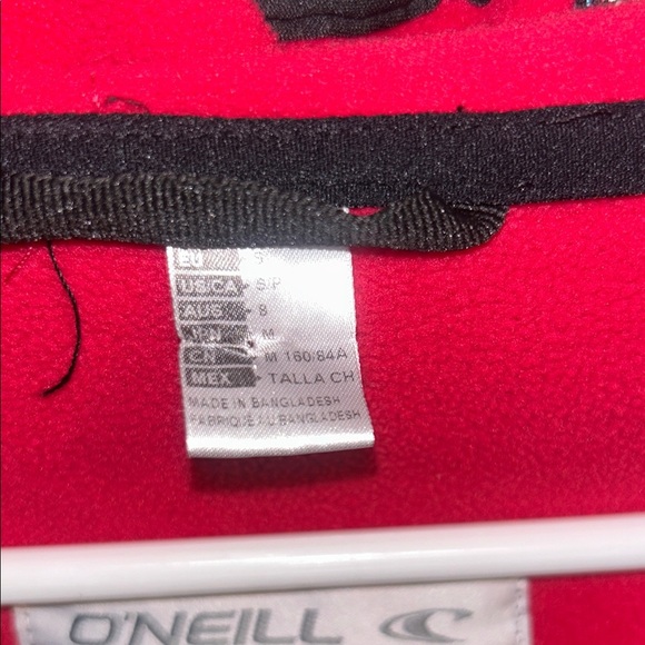 O'Neill Black Jacket with Coral Details - Picture 3 of 13